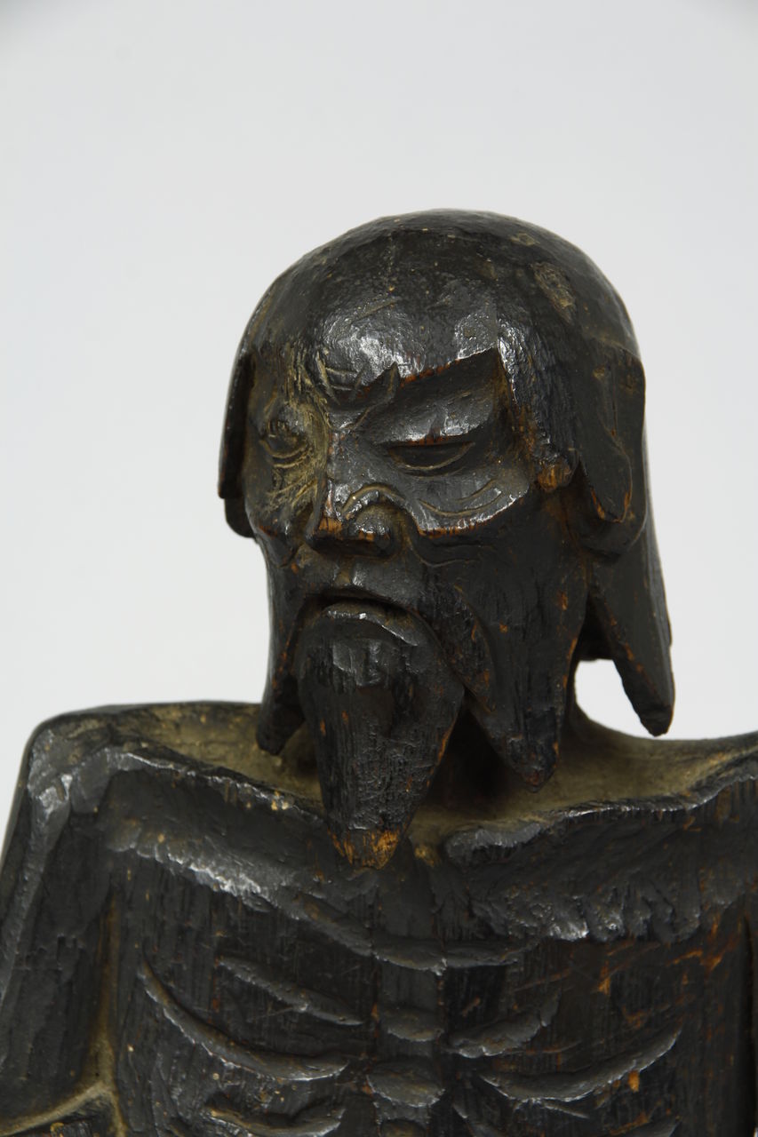 左甚五郎宗心 木彫役小角 : 骨董・古美術品オークション 古裂會 ＜今日