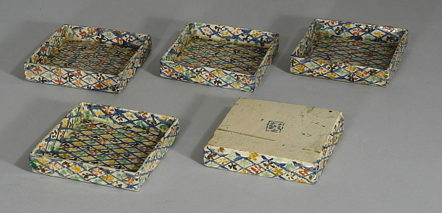 46回 尾形乾山 色絵角皿 五 : 骨董・古美術品オークション 古裂 46回 尾形乾山 色絵角皿 五 : 骨董・古美術品オークション 古裂