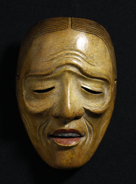 オークション出品作品 能面「姥 うば」 : 骨董・古美術品