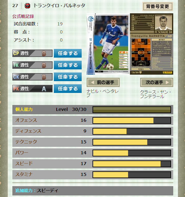 孤狐狼 ジブリール ローマ編 Wccf