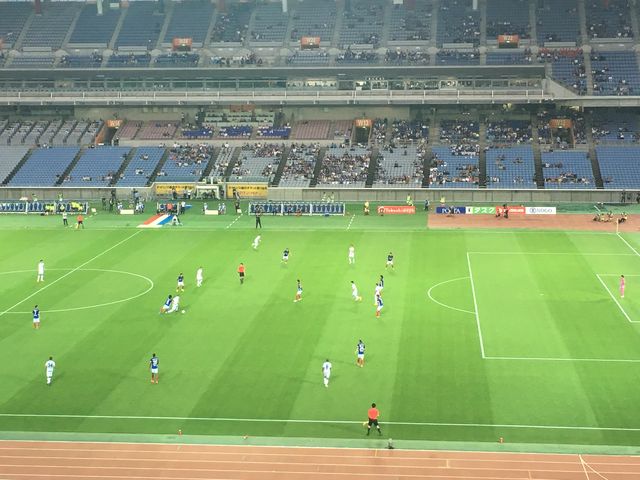 日産スタジアム上から見るか 横から見るか In This Corner Of The Nissan Stadium