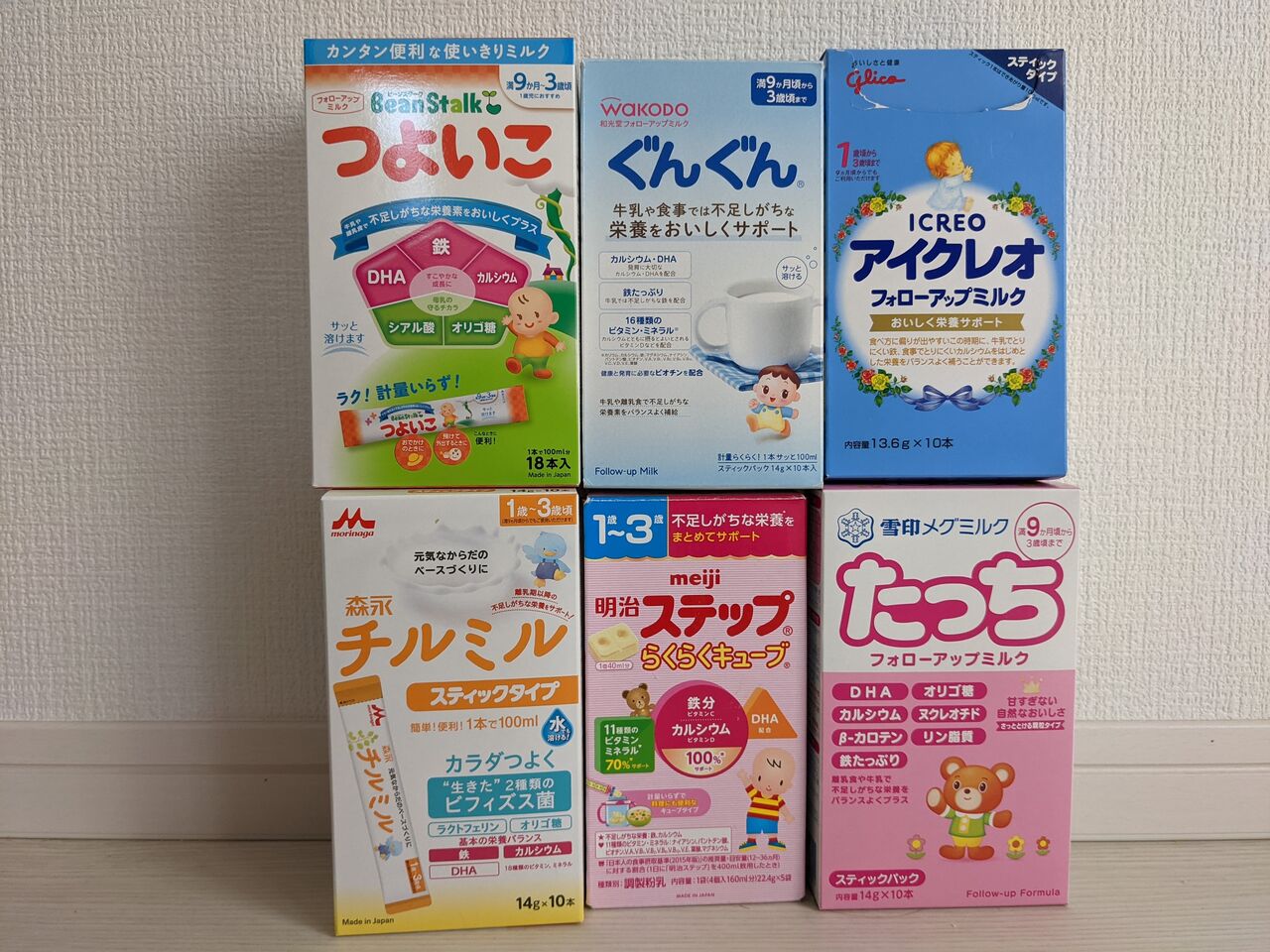 フォローアップミルク６種飲み比べ : 元・プー太郎