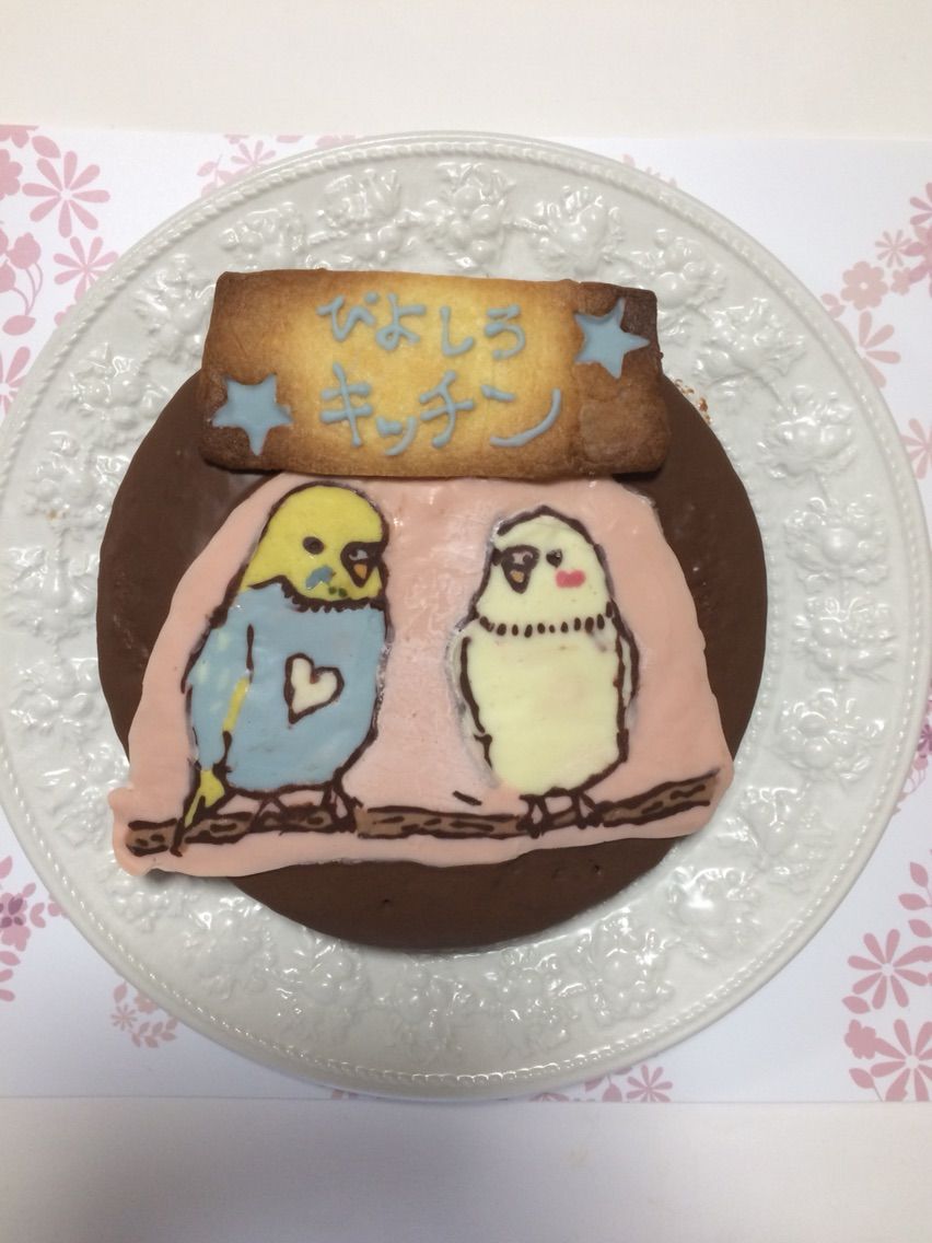 家で飼ってるセキセイインコのキャラケーキ作ってみた ぴよしろキッチン 家で飼ってるセキセイインコのキャラケーキ作ってみた ぴよしろキッチン