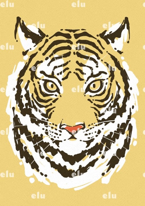 虎のイラスト素材サンプル