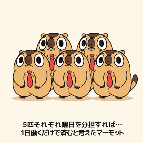 働きたくないマーモット1