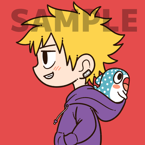 横顔アイコン（キンタ）サンプル