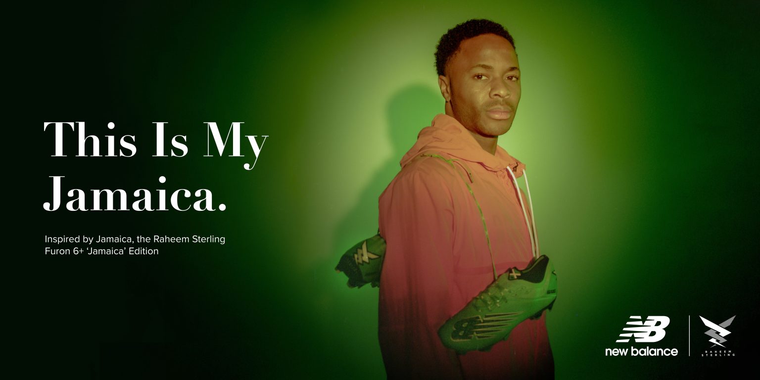 イングランド代表スターリングのシグネチャースパイクがニューバランス