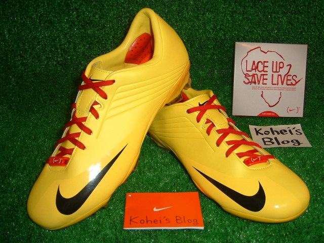 NIKE)REDシューレース＋マーキュリアルヴェイパー7 ボルト