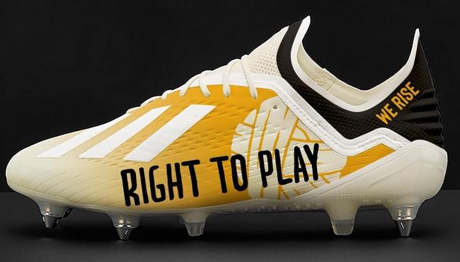 サッカースパイクadidas X18.1 SG MFネイサン・レドモンドが着用したカスタムペイントスパイク(X18