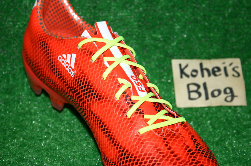 アディゼロ F50 シューレースを替えてみる : Kohei's BLOG サッカー