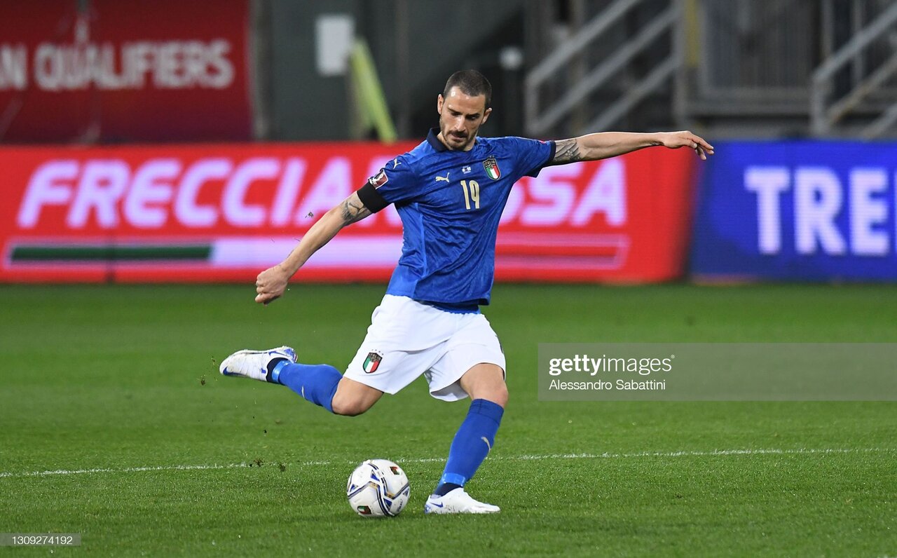イタリア代表で100試合出場したDFボヌッチのためのスペシャル