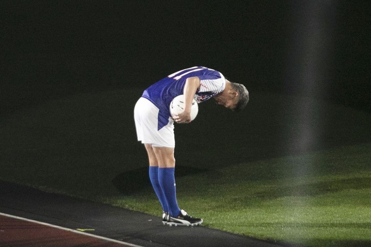 新国立競技場オープニングイベントで三浦知良が履いていた