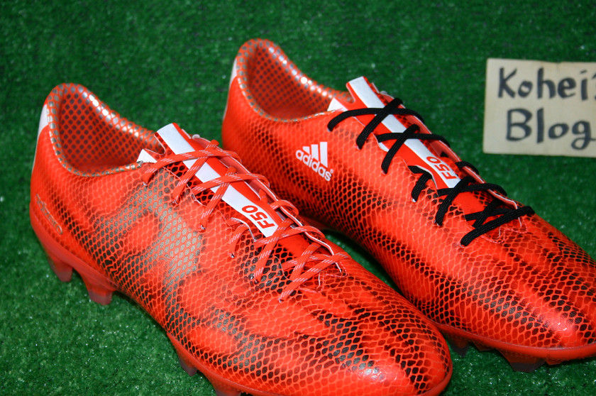 アディゼロ F50 シューレースを替えてみる : Kohei's BLOG サッカー