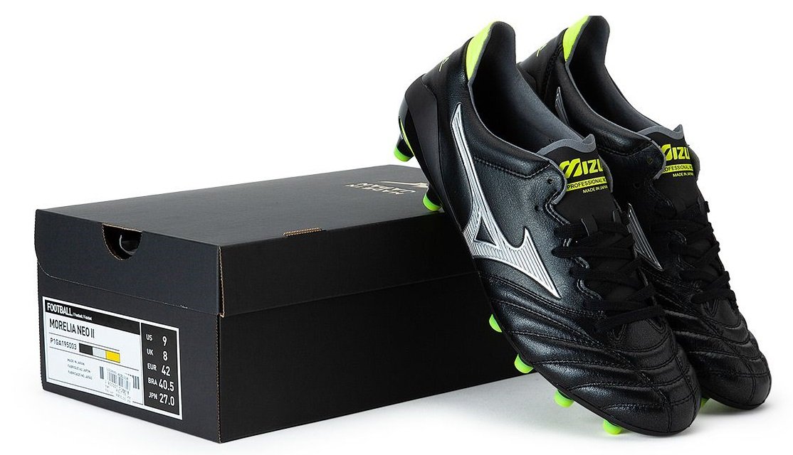 海外限定カラー】 ミズノ モレリアネオ2 新色 (黒×銀×黄