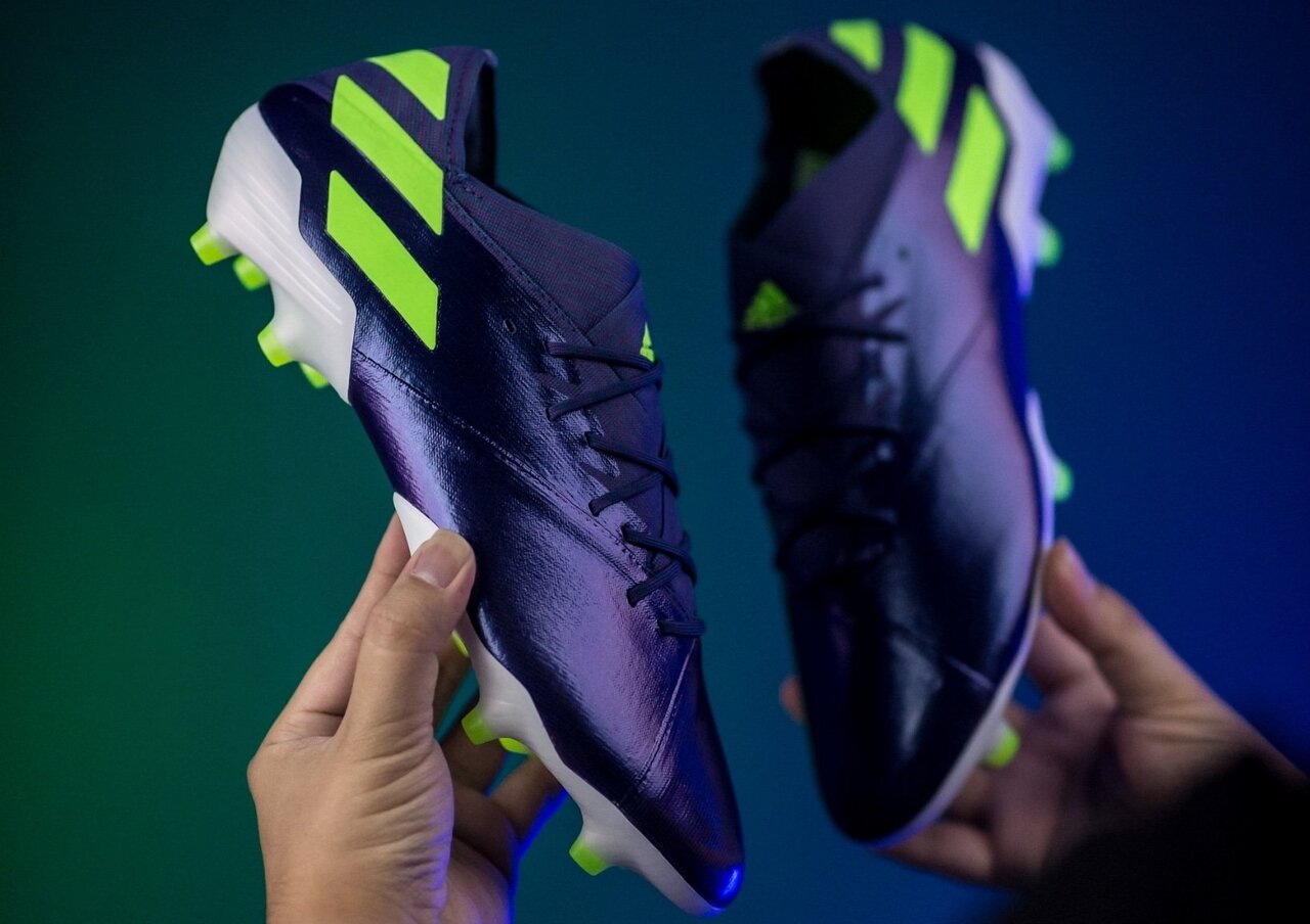 新色 Adidas ネメシスメッシ19 1 Fg カメレオンパープル F50アディゼロインスパイア Kohei S Blog サッカースパイク 情報ブログ