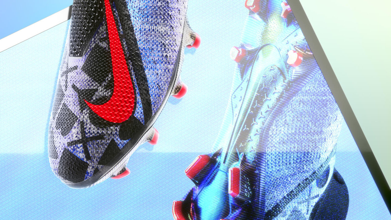 ナイキ　ファントムビジョン　エリートDF FG EAsportsコラボ NIKE ナイキ ファントム ビジョン エリート DF FG(ブルー