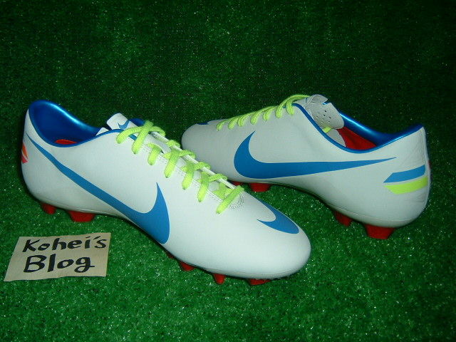 NIKE)REDシューレース＋マーキュリアルヴェイパー8 セイル