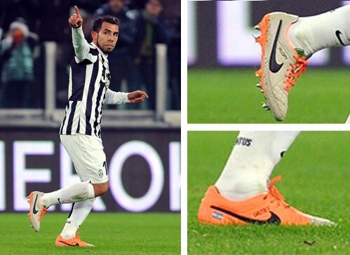 カルロステベス カルロス・テベスがユニークなカスタムでナイキスパイクを着用