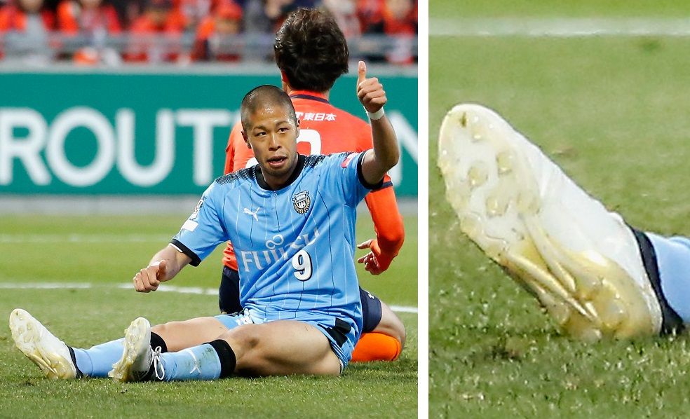 adidas コパ サッカーシューズ 黒、黄緑 プロ森本貴幸 サイン入り