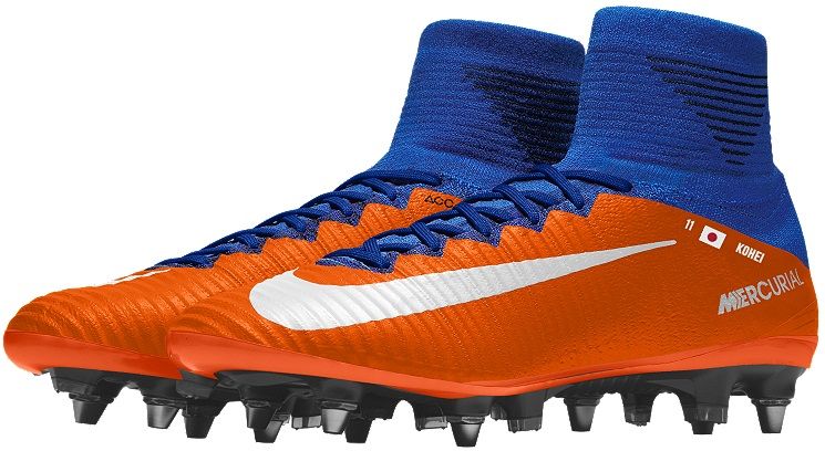 フライニット 青&赤】 NIKEiD マーキュリアルスーパーフライV フライニット 青&赤】 NIKEiD マーキュリアルスーパーフライV