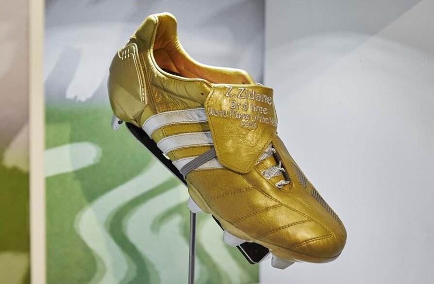 2002 Adidas Original Predator Mania TRX FG Champagne Gold