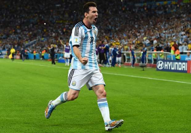 【タグ付き正規品】2014ブラジルW杯　アルゼンチン代表　メッシ　ユニフォーム