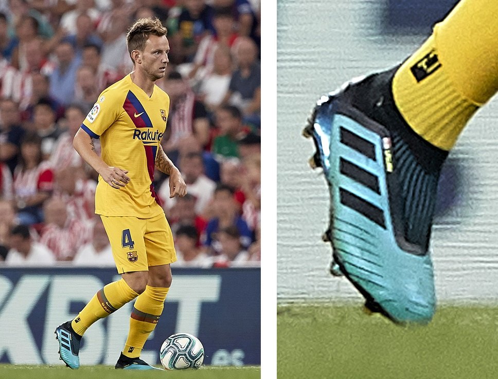 MFラキティッチが練習時にプレデターマニアを着用！(17年前のスパイク