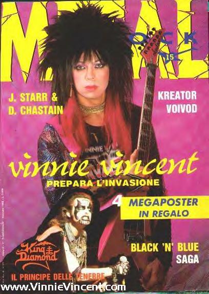 メ⑮-㊲ ヴィニー・ヴィンセント - インヴェイジョン　帯レコード　KISS メ⑮-㊲ ヴィニー・ヴィンセント - インヴェイジョン 帯レコード KISS