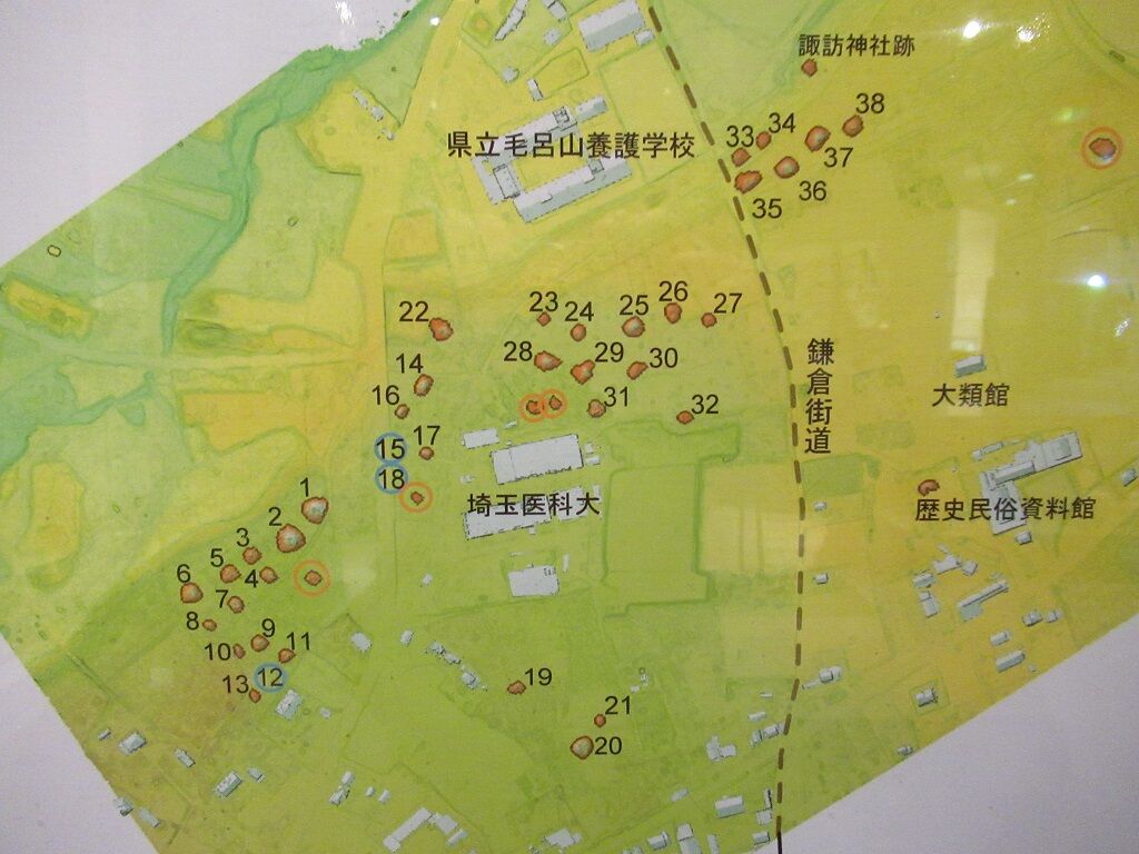 昭和20年代後半？[毛呂山町観光案内観光絵地図]川角村編入前の