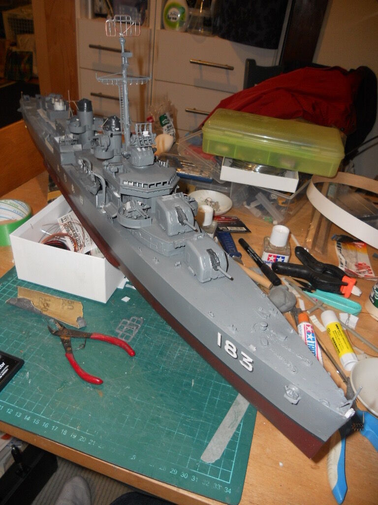 ブルーデビル駆逐艦 1/125 (フレッチャー級駆逐艦) U.S.S.