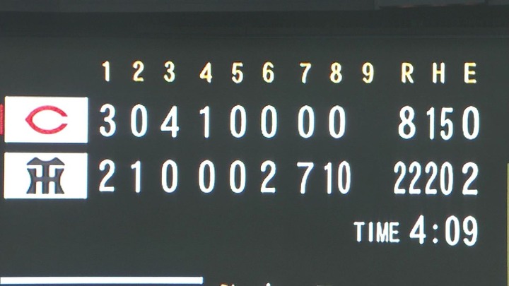 阪神戦22-8