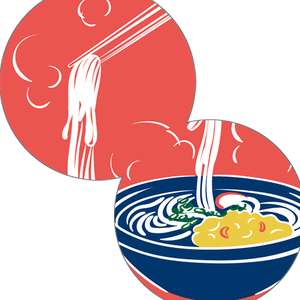 カープ手拭いカープうどん2