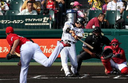 西岡CS初回先頭打者HR