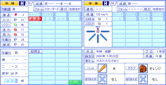 パワプロ20190609_4中神