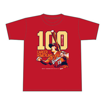 2021菊池涼介100号本塁打Tシャツ1