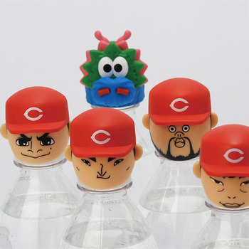 カープペットボトルキャップマスコット3