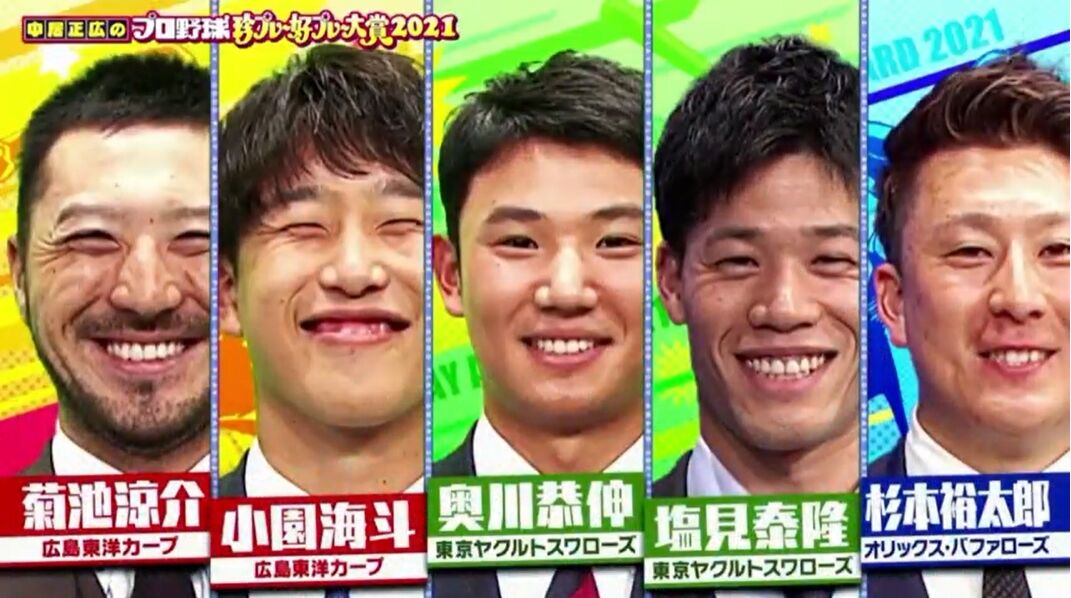 中居正広のプロ野球珍プレー好プレー大賞21 カープ菊池涼介 小園海斗が出演 実況まとめ なんｊリーグ