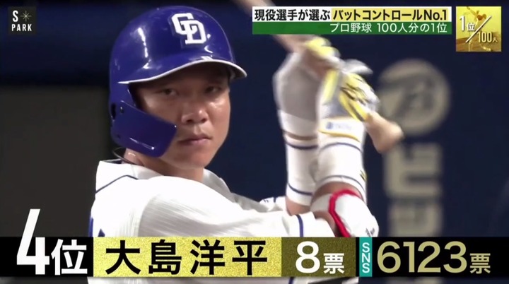 20201212プロ野球100人分の1位_バットコントロール3