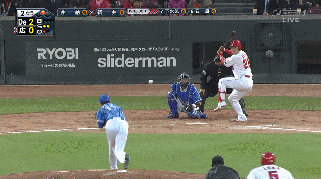 辛い 新井 球審に殴られる Gif 鯉速 広島東洋カープまとめブログ