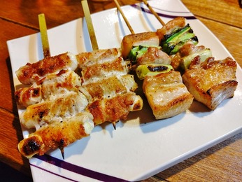 ねぎ豚巻き&豚串