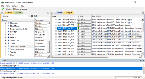 MDK-ARMデバイスパックのインストール_2-6