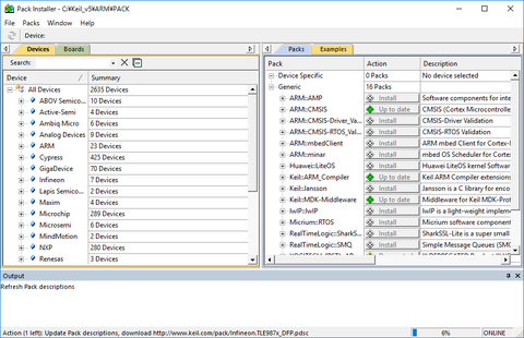 MDK-ARMデバイスパックのインストール_2-2