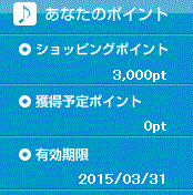ショッピングストアポイント