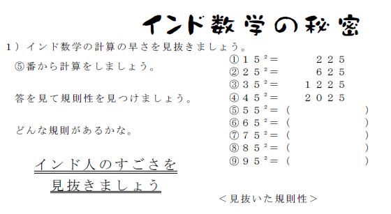 インド式秒速計算で遊ぼう 教材の部屋