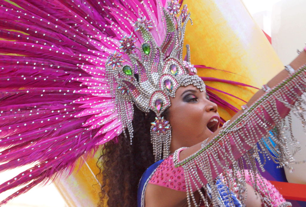 インカの太陽神のような（浅草サンバカーニバルにて） 流山コロッケの写真ブログ