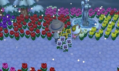 とび森 雪の日のふたり ふらふら滞在記 あつ森 とび森ブログ