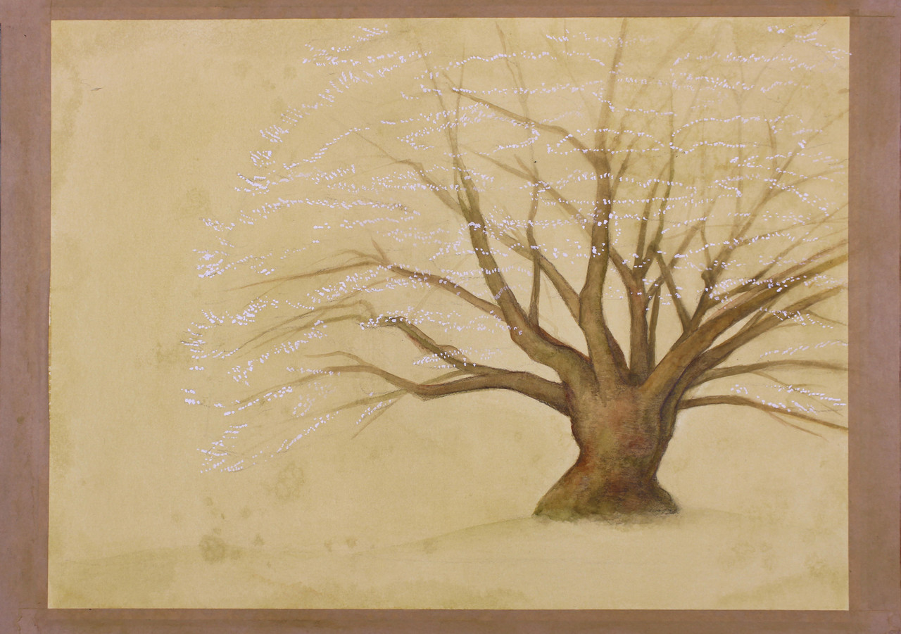 ひとりで描ける水彩画 ３ 点描で描く桜 ノラの絵画の時間