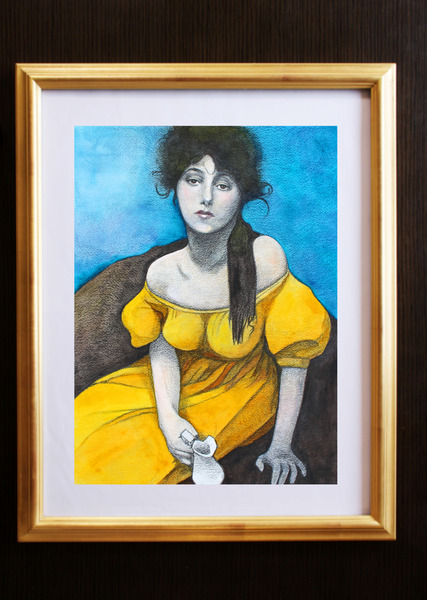 ひとりで描ける水彩画（4） 鉛筆と水彩で描く人物画 : ノラの絵画の時間