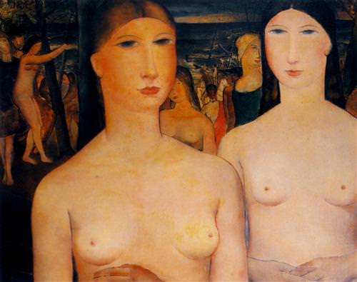 1928 Girls by the sea