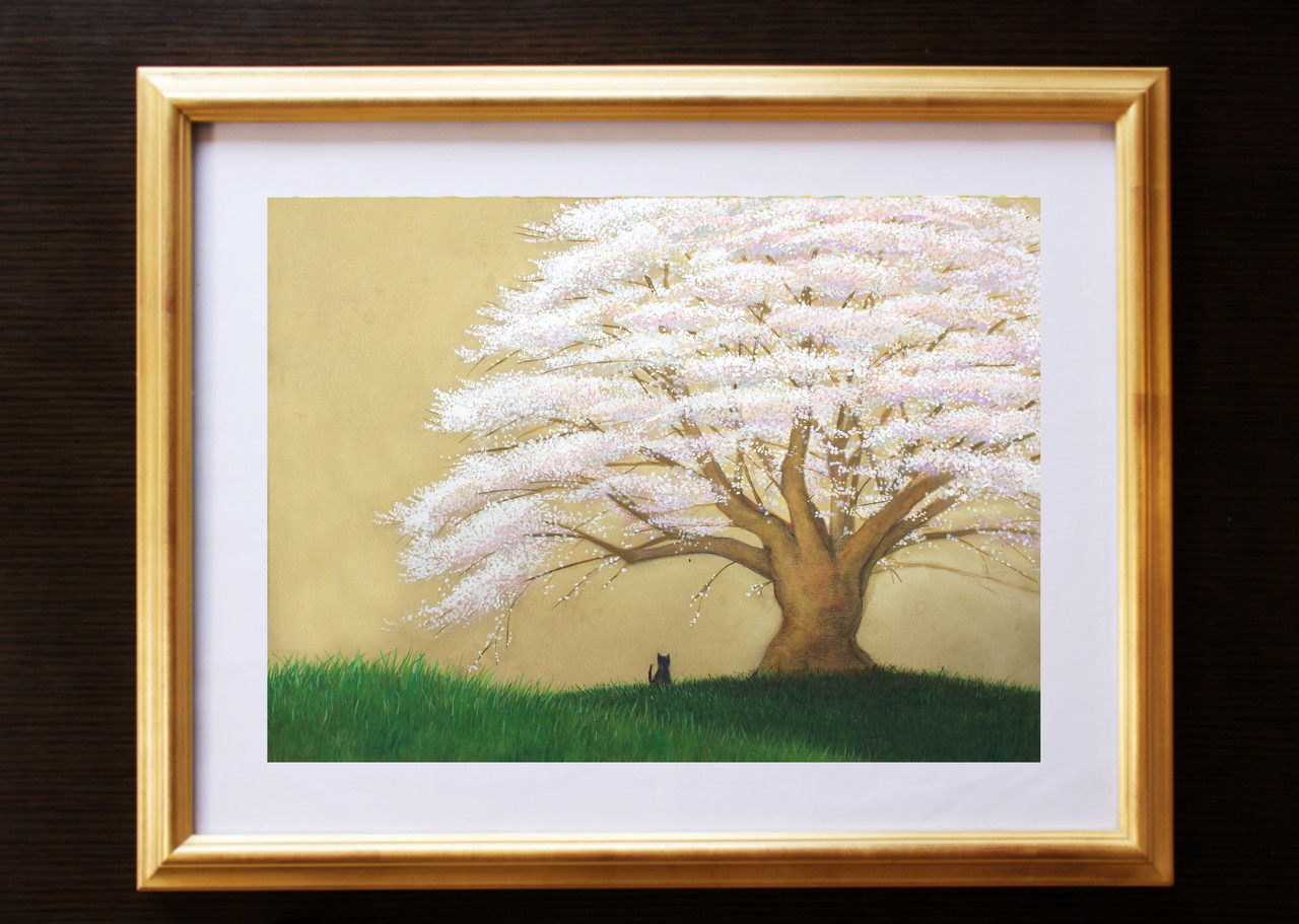 ひとりで描ける水彩画 ３ 点描で描く桜 ノラの絵画の時間